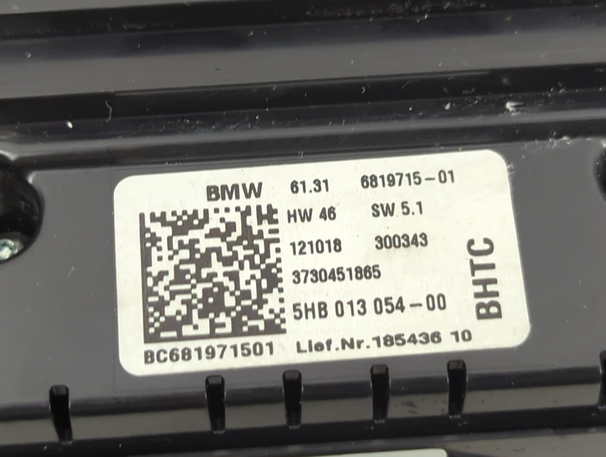 2019 Mini Cooper Climate Control Module Temperature AC/Heater Replacement P/N:6819715-01 5HB 013 054-00, 3730451865 Fits OEM