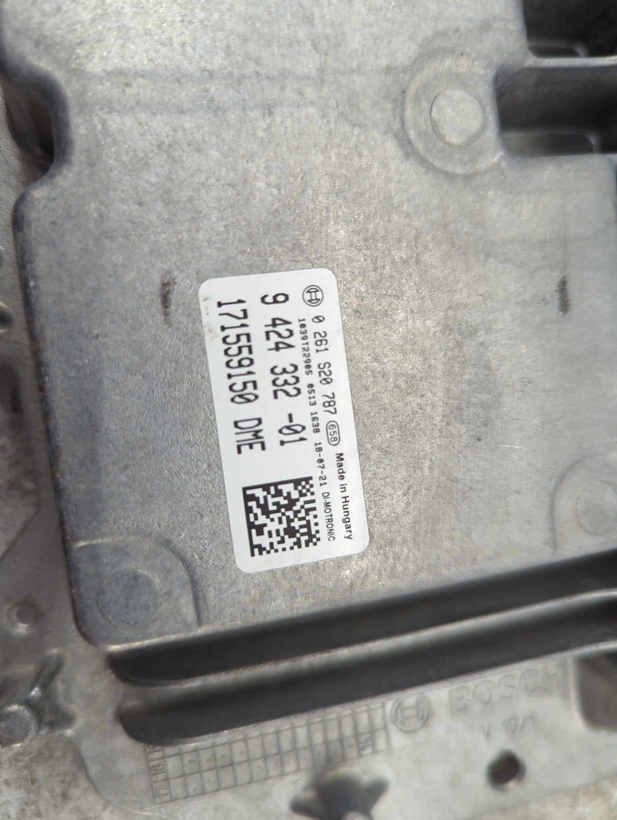 2016-2018 Mini Cooper PCM Engine Control Computer ECU ECM PCU OEM P/N:0 261 S20 787 9 424 332 -01 Fits Fits 2016 2017 2018 O