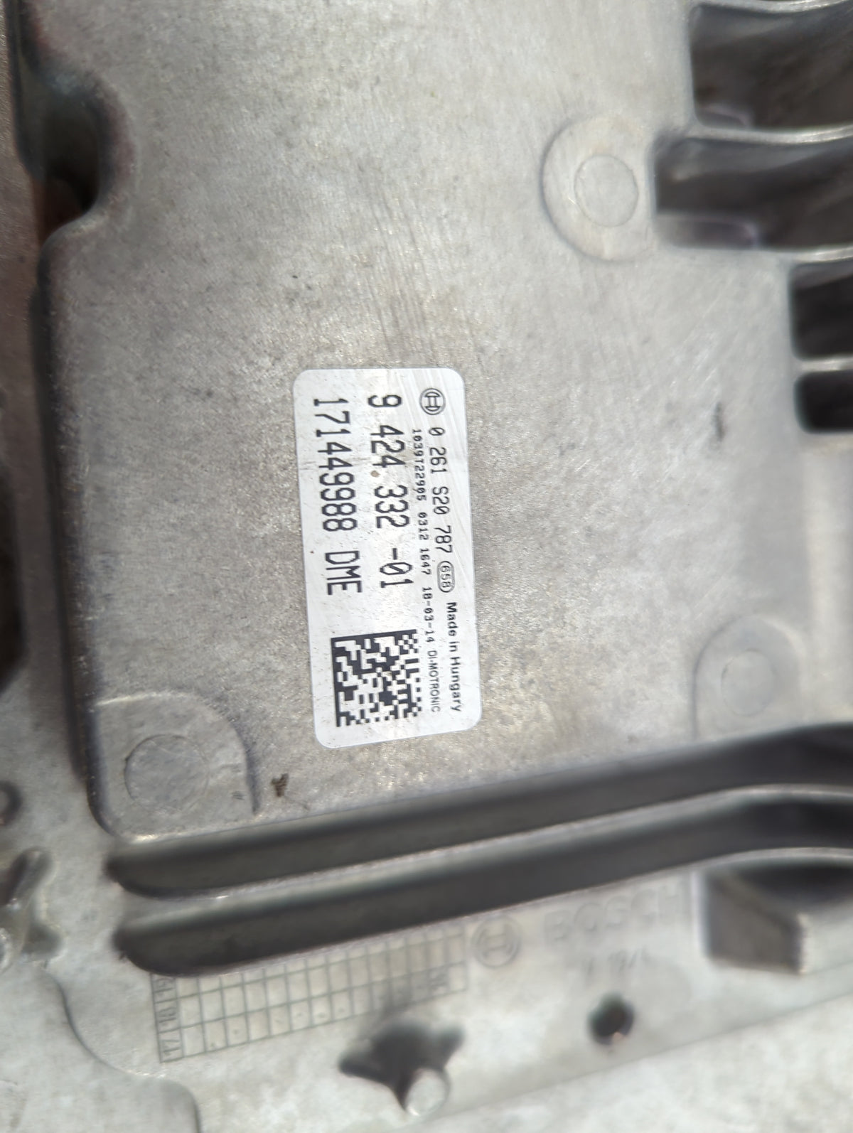 2016-2018 Mini Cooper PCM Engine Control Computer ECU ECM PCU OEM P/N:0261S20787 9424.332-01, 171449988 Fits Fits 2016 2017 