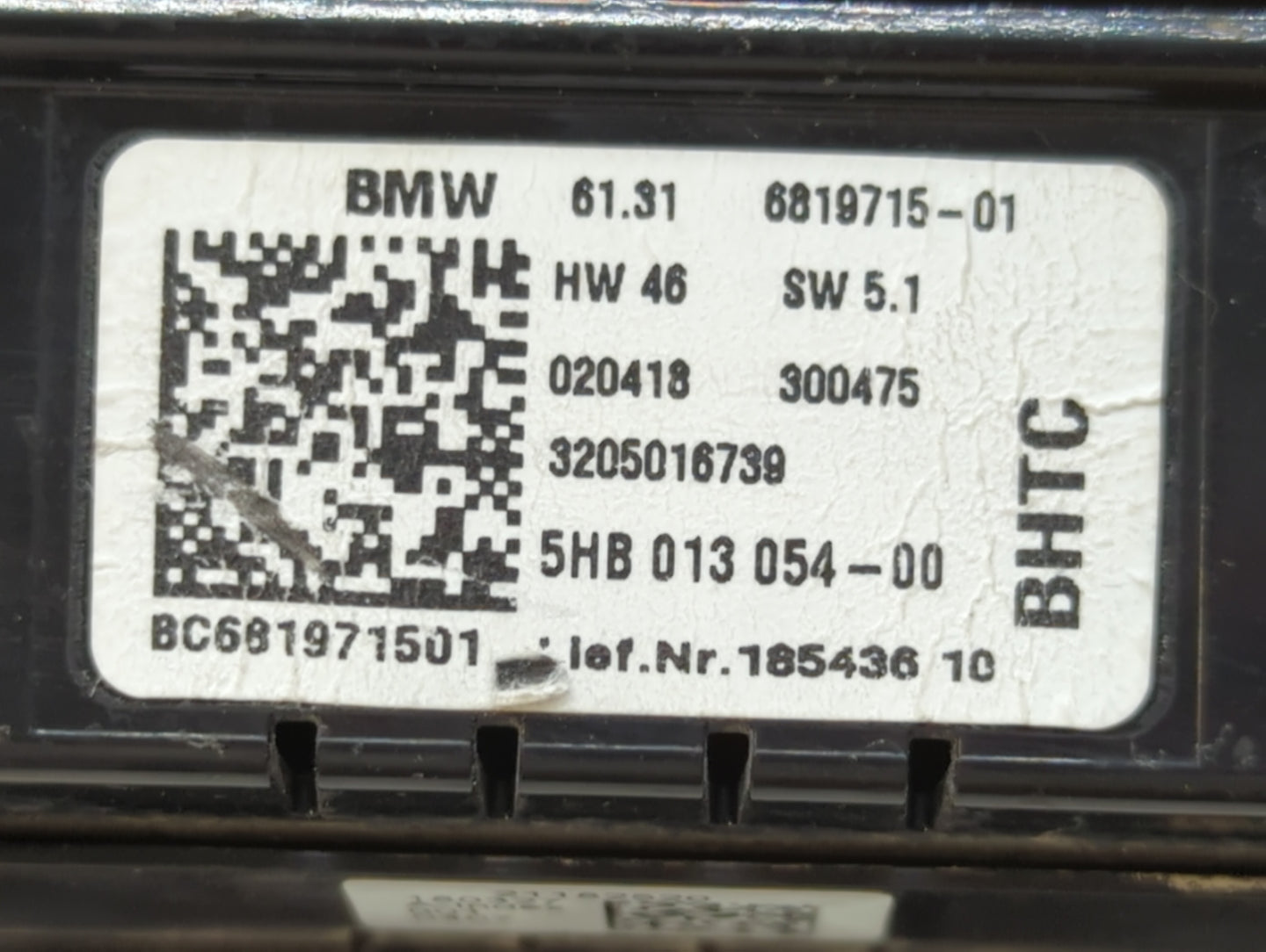 2019 Mini Cooper Climate Control Module Temperature AC/Heater Replacement P/N:5HB 013 054 Fits OEM Used Auto Parts - Oemused