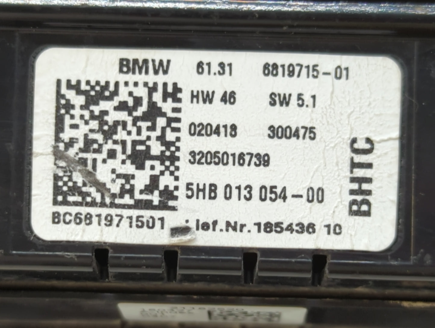 2019 Mini Cooper Climate Control Module Temperature AC/Heater Replacement P/N:5HB 013 054 Fits OEM Used Auto Parts - Oemused