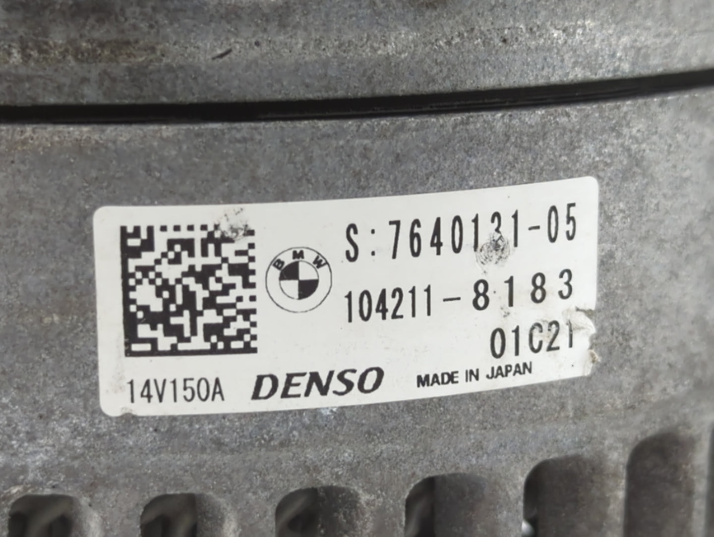 2016-2019 Mini Cooper Alternator Replacement Generator Charging Assembly Engine OEM P/N:7640131-05 104211-8183 Fits OEM Used