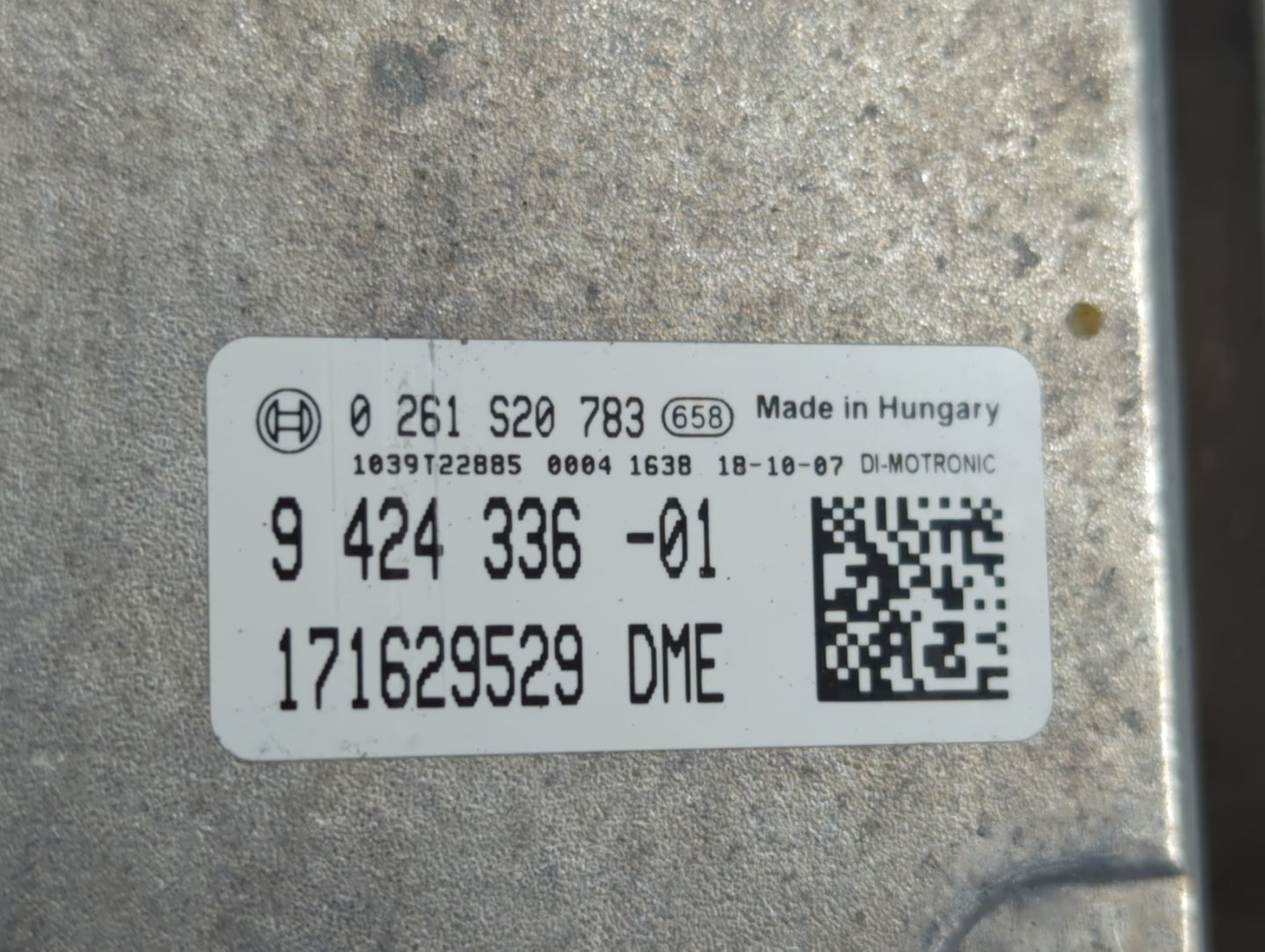 2019 Mini Cooper Countryman PCM Engine Control Computer ECU ECM PCU OEM P/N:0 261 S20 783 9 424 336 -01 Fits Fits 2018 OEM U