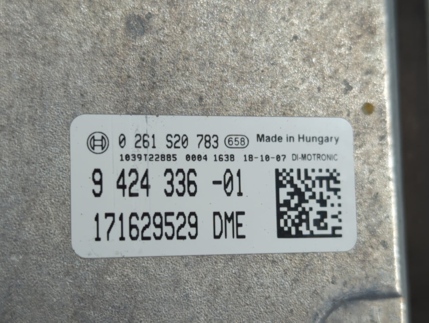 2019 Mini Cooper Countryman PCM Engine Control Computer ECU ECM PCU OEM P/N:0 261 S20 783 9 424 336 -01 Fits Fits 2018 OEM U