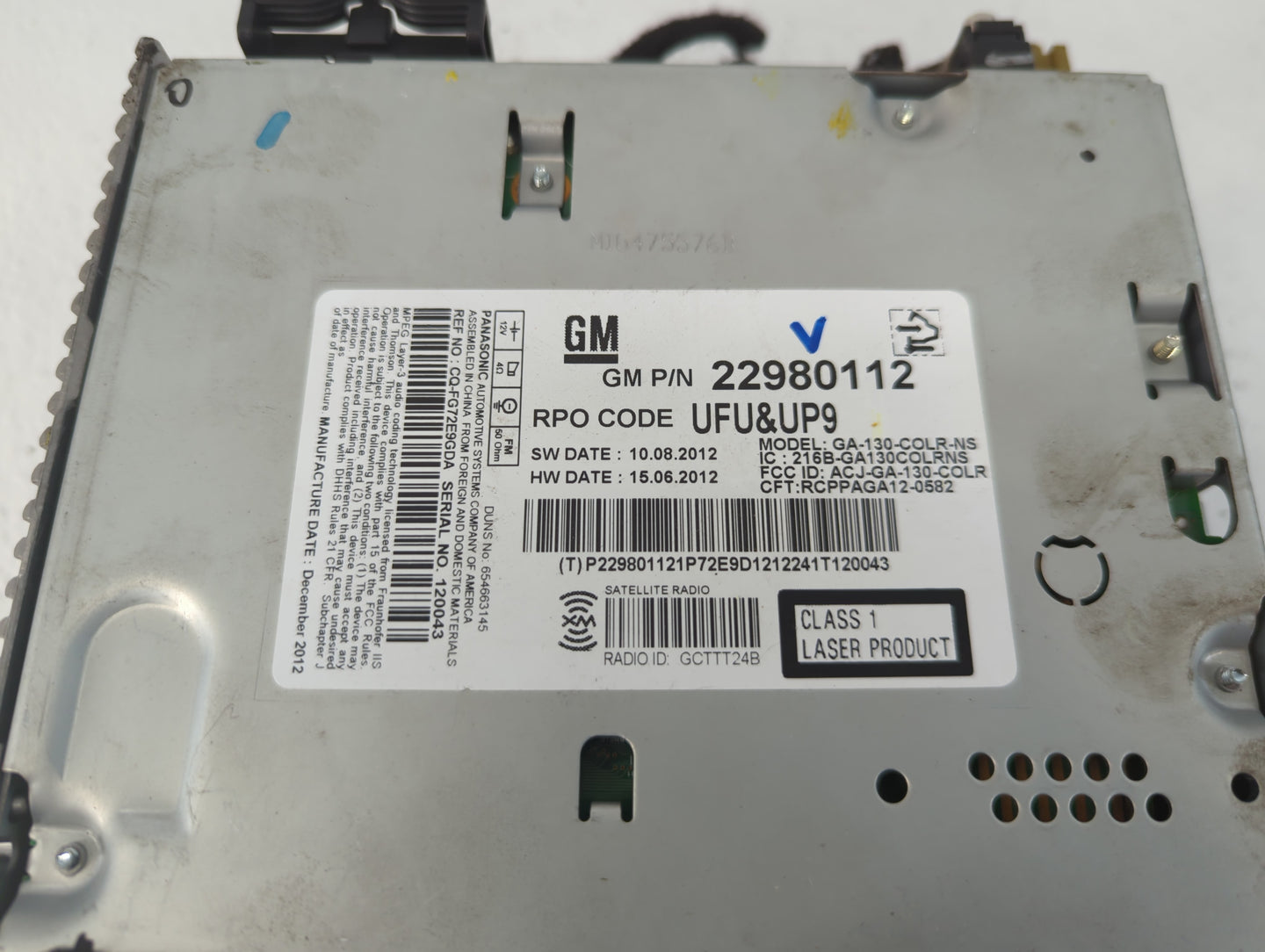 2019 Mini Cooper Countryman Radio AM FM Cd Player Receiver Replacement P/N:22980112 Fits Fits 2018 2020 2021 2022 OEM Used A