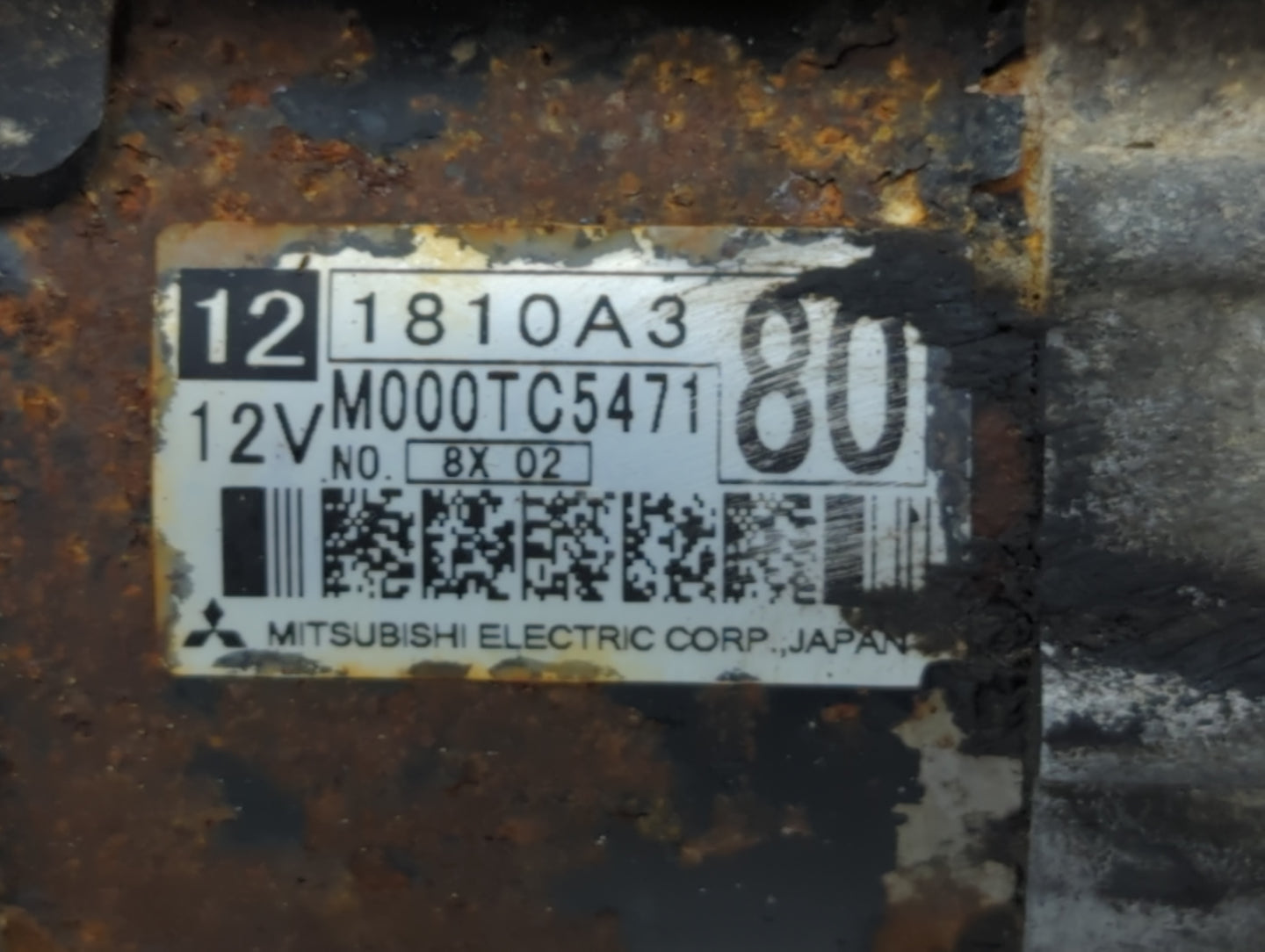 2019 Mitsubishi Eclipse Car Starter Motor Solenoid OEM P/N:M000TC5471 121810A3 Fits OEM Used Auto Parts - Oemusedautoparts1.