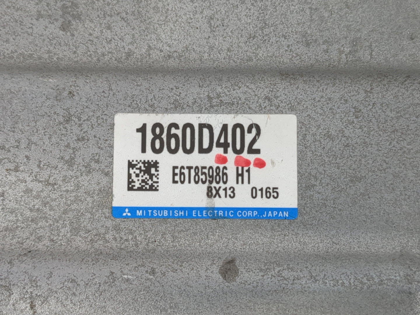 2018 Mitsubishi Eclipse Cross PCM Engine Control Computer ECU ECM PCU OEM P/N:1860D402 Fits OEM Used Auto Parts - Oemusedaut