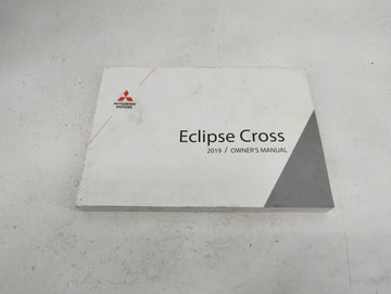 2019 Mitsubishi Eclipse Cross Owners Manual Book Guide P/N:9290J555 OEM Used Auto Parts - Oemusedautoparts1.com