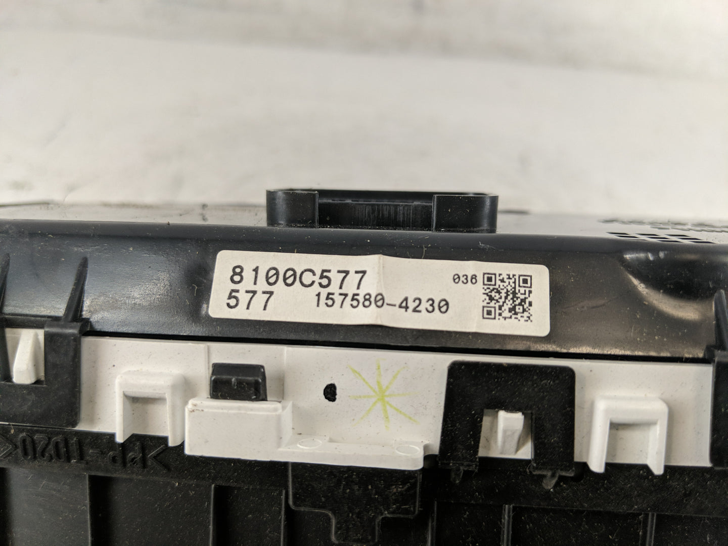 2019 Mitsubishi Mirage Instrument Cluster Speedometer Gauges P/N:8100C577 Fits OEM Used Auto Parts - Oemusedautoparts1.com