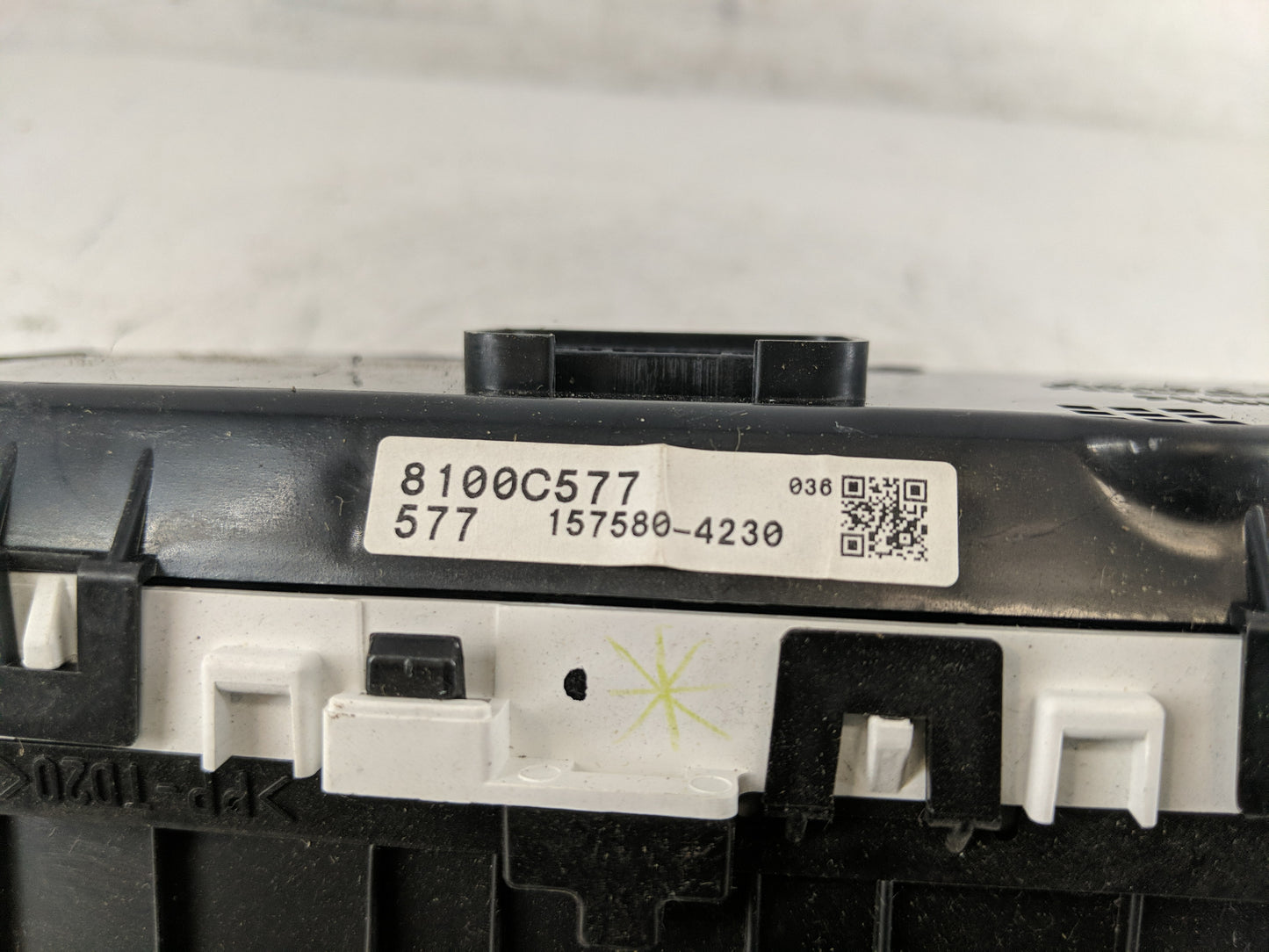 2019 Mitsubishi Mirage Instrument Cluster Speedometer Gauges P/N:8100C577 Fits OEM Used Auto Parts - Oemusedautoparts1.com