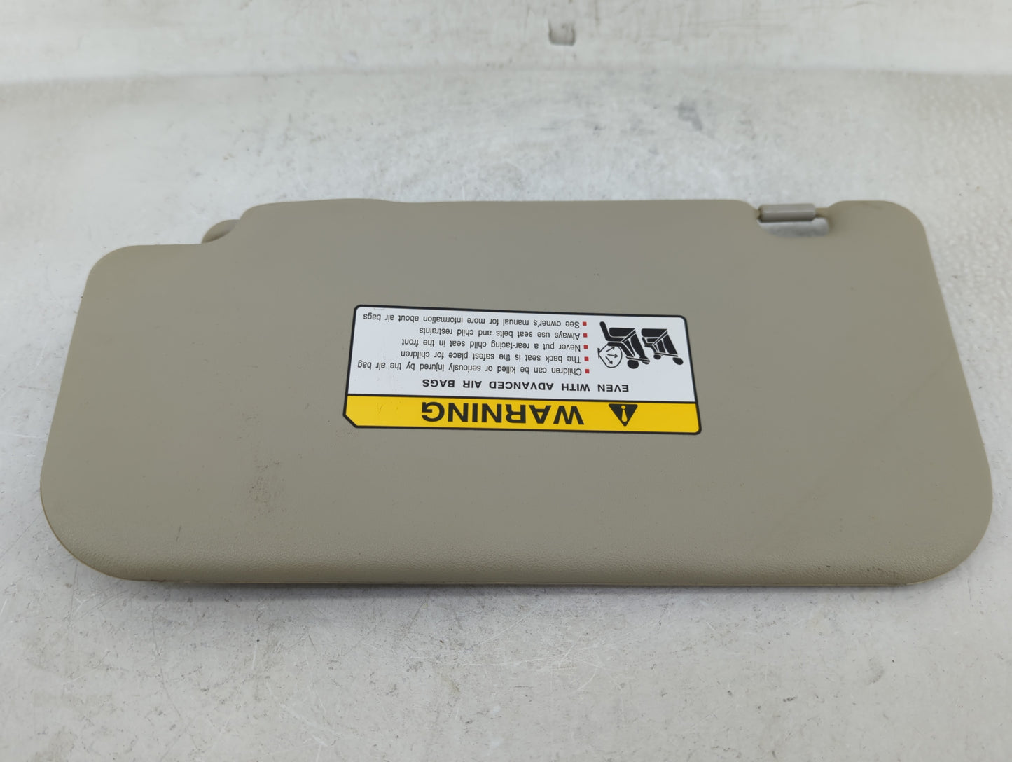 2014 Mitsubishi Mirage Sun Visor Shade Replacement Passenger Right Mirror Fits OEM Used Auto Parts - Oemusedautoparts1.com
