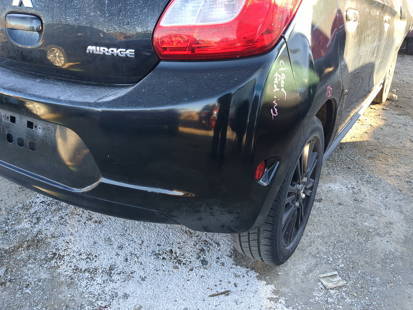 2019 Mitsubishi Mirage Rear Bumper Assembly Oem - Oemusedautoparts1.com