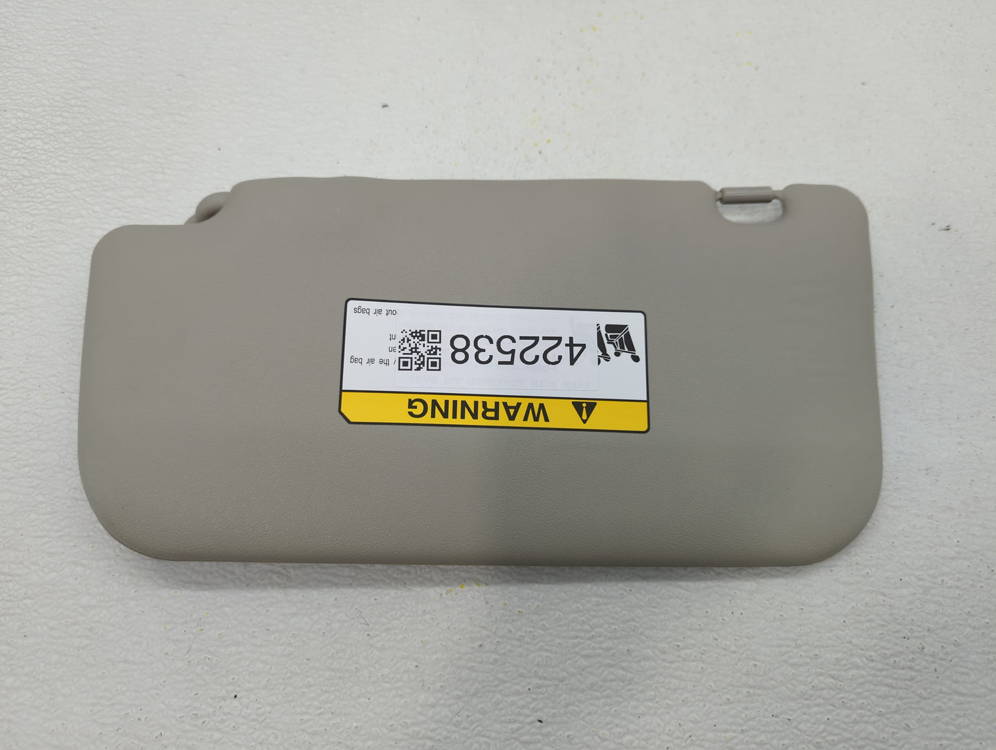 2014 Mitsubishi Mirage Sun Visor Shade Replacement Passenger Right Mirror Fits OEM Used Auto Parts - Oemusedautoparts1.com