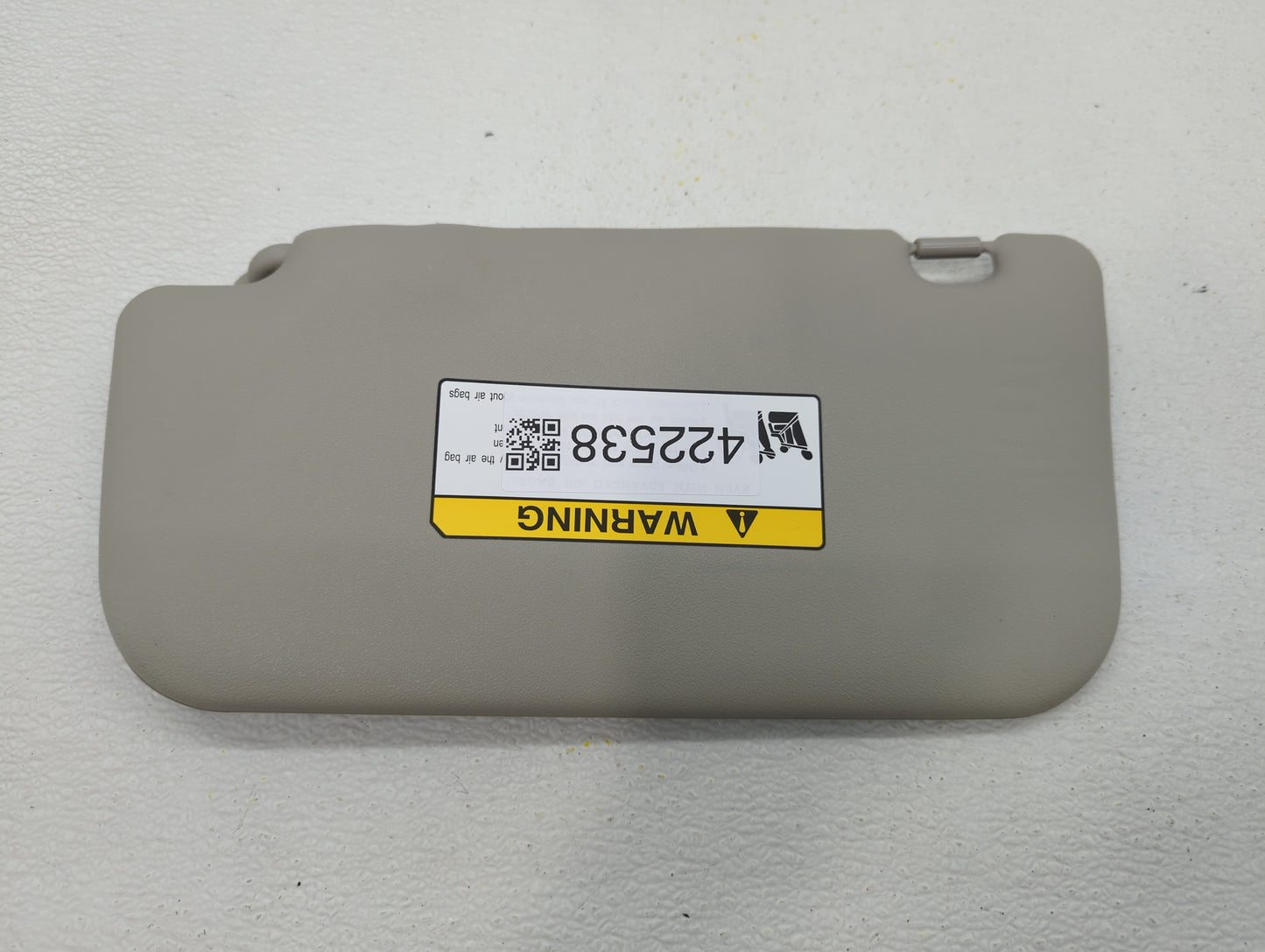 2014 Mitsubishi Mirage Sun Visor Shade Replacement Passenger Right Mirror Fits OEM Used Auto Parts - Oemusedautoparts1.com