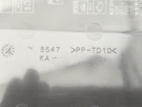 2019 Mitsubishi Mirage Fusebox Fuse Box Panel Relay Module P/N:3547 >PP-TD10< Fits OEM Used Auto Parts - Oemusedautoparts1.c