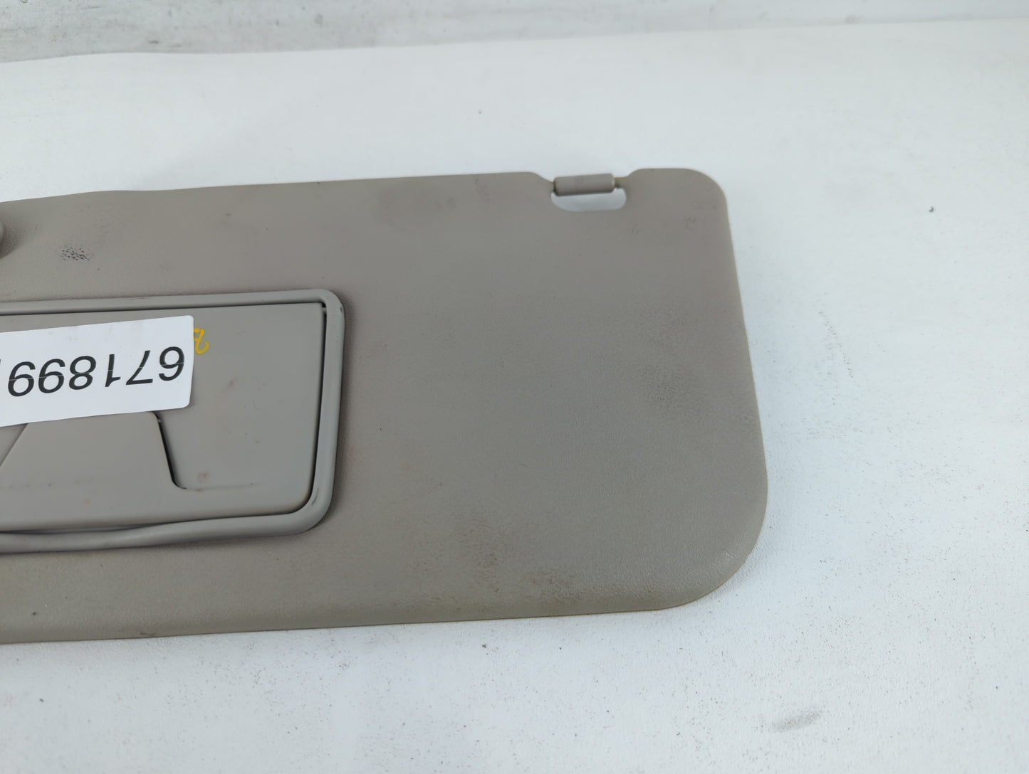 2014 Mitsubishi Mirage Sun Visor Shade Replacement Passenger Right Mirror Fits OEM Used Auto Parts - Oemusedautoparts1.com