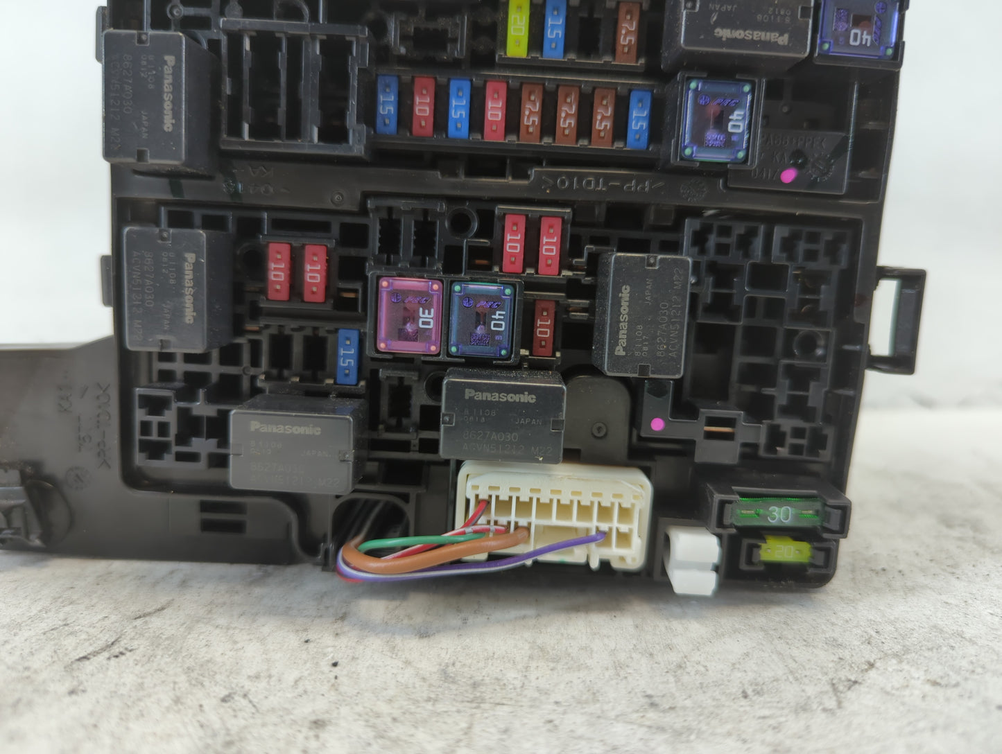 2014 Mitsubishi Mirage Fusebox Fuse Box Panel Relay Module P/N:7577 PP-TD10 Fits OEM Used Auto Parts - Oemusedautoparts1.com