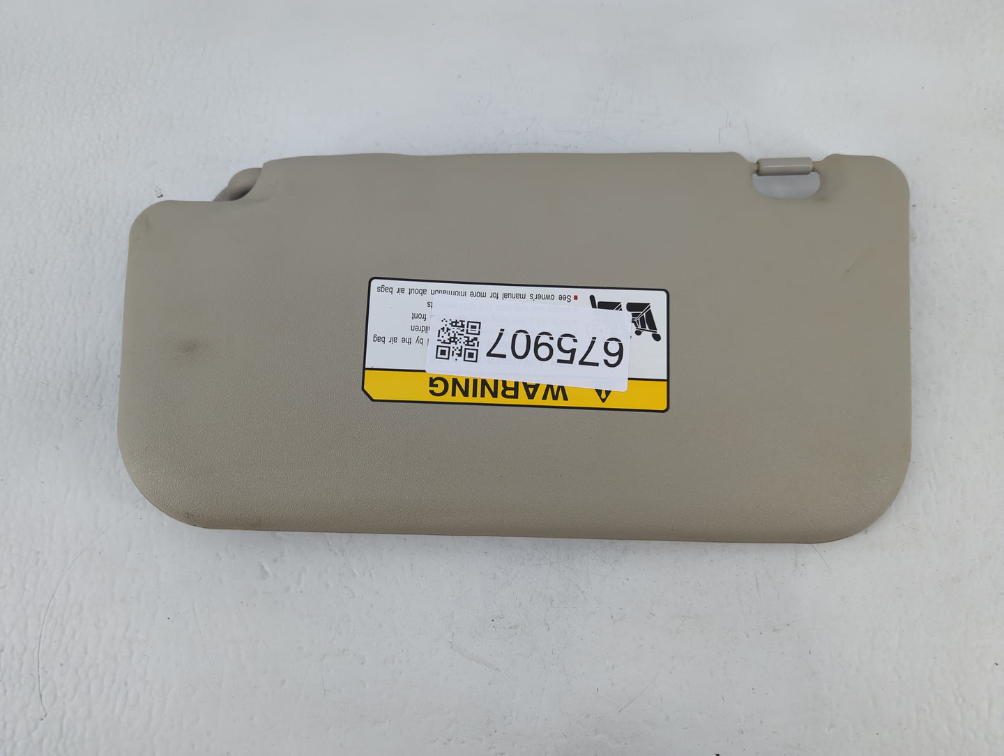 2014 Mitsubishi Mirage Sun Visor Shade Replacement Passenger Right Mirror Fits OEM Used Auto Parts - Oemusedautoparts1.com