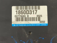 2019 Mitsubishi Outlander PCM Engine Control Computer ECU ECM PCU OEM P/N:E6T79689 H 1860D317 Fits OEM Used Auto Parts - Oem
