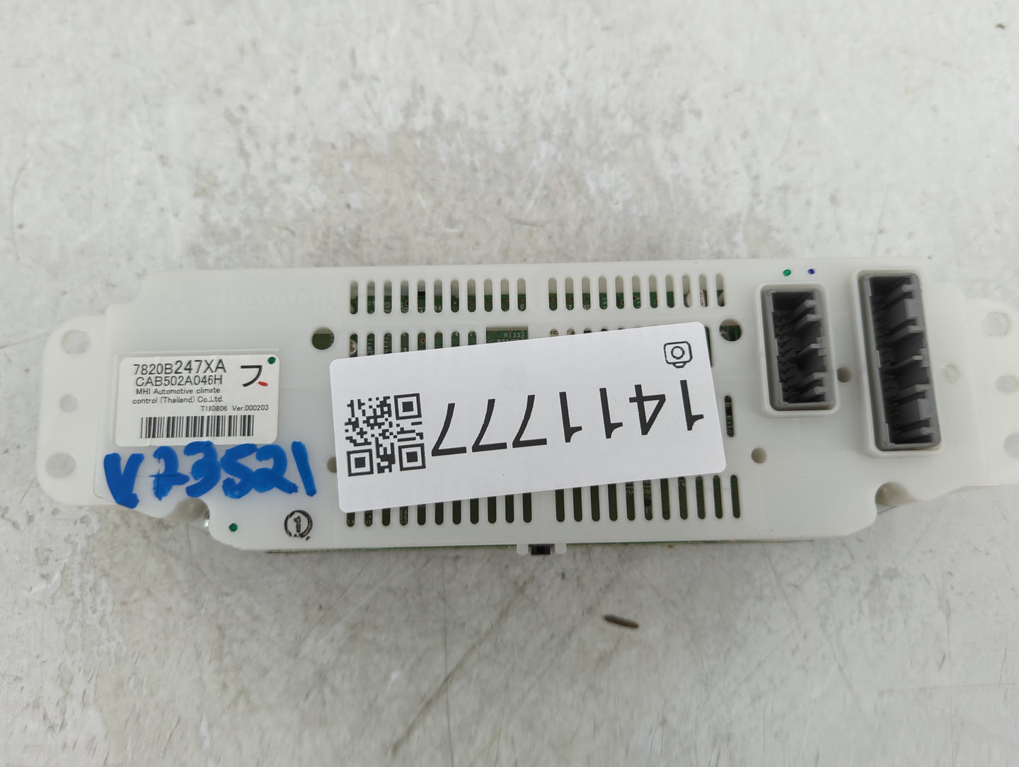 2019 Mitsubishi Outlander Climate Control Module Temperature AC/Heater Replacement P/N:CAB502A046H 7820B247XA Fits OEM Used 