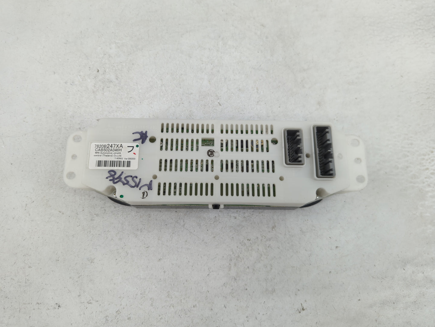 2019 Mitsubishi Outlander Climate Control Module Temperature AC/Heater Replacement P/N:7820B247XA CAB502A046H Fits OEM Used 