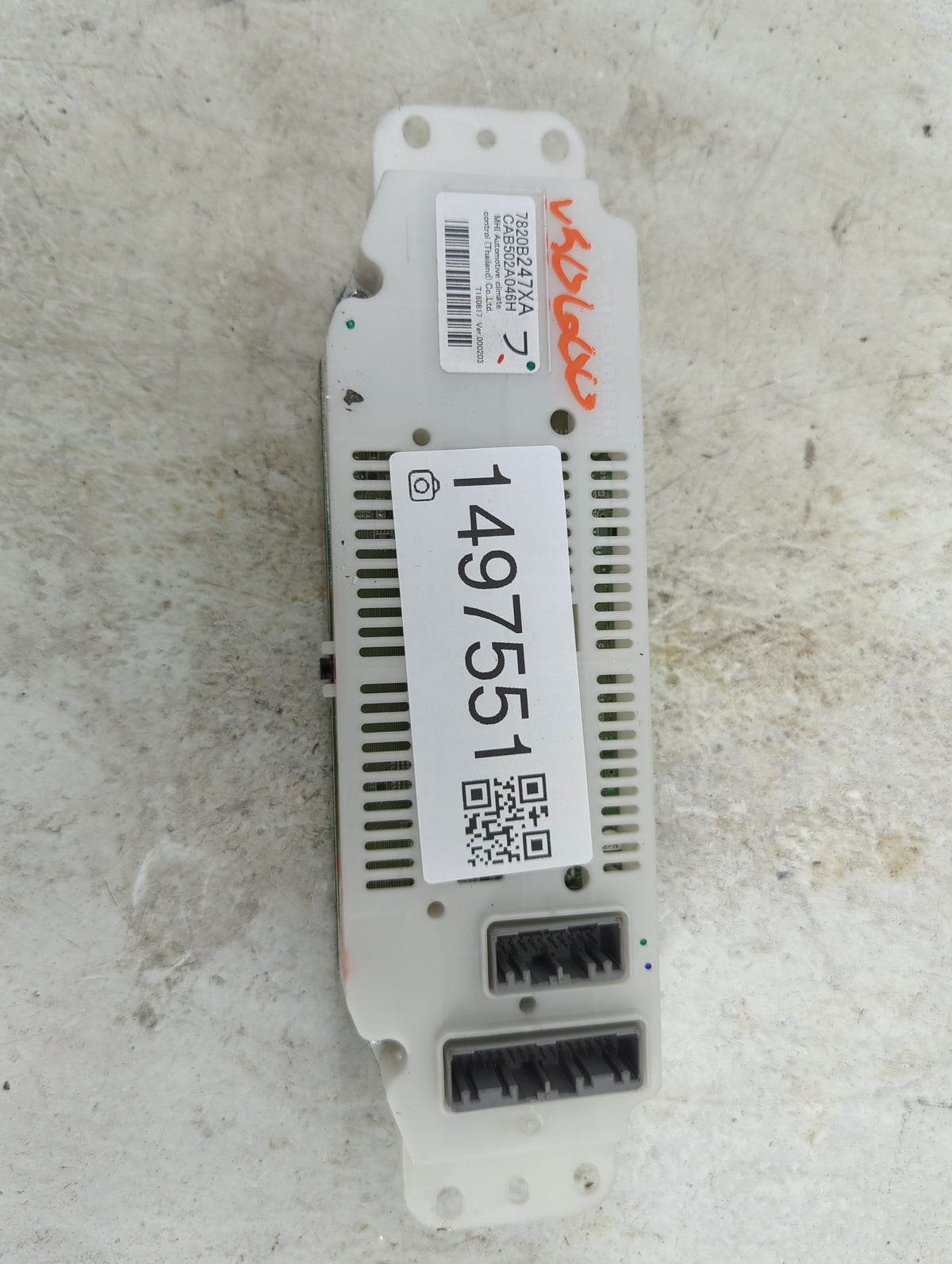 2019 Mitsubishi Outlander Climate Control Module Temperature AC/Heater Replacement P/N:7820B247XA CAB502A046H Fits OEM Used 