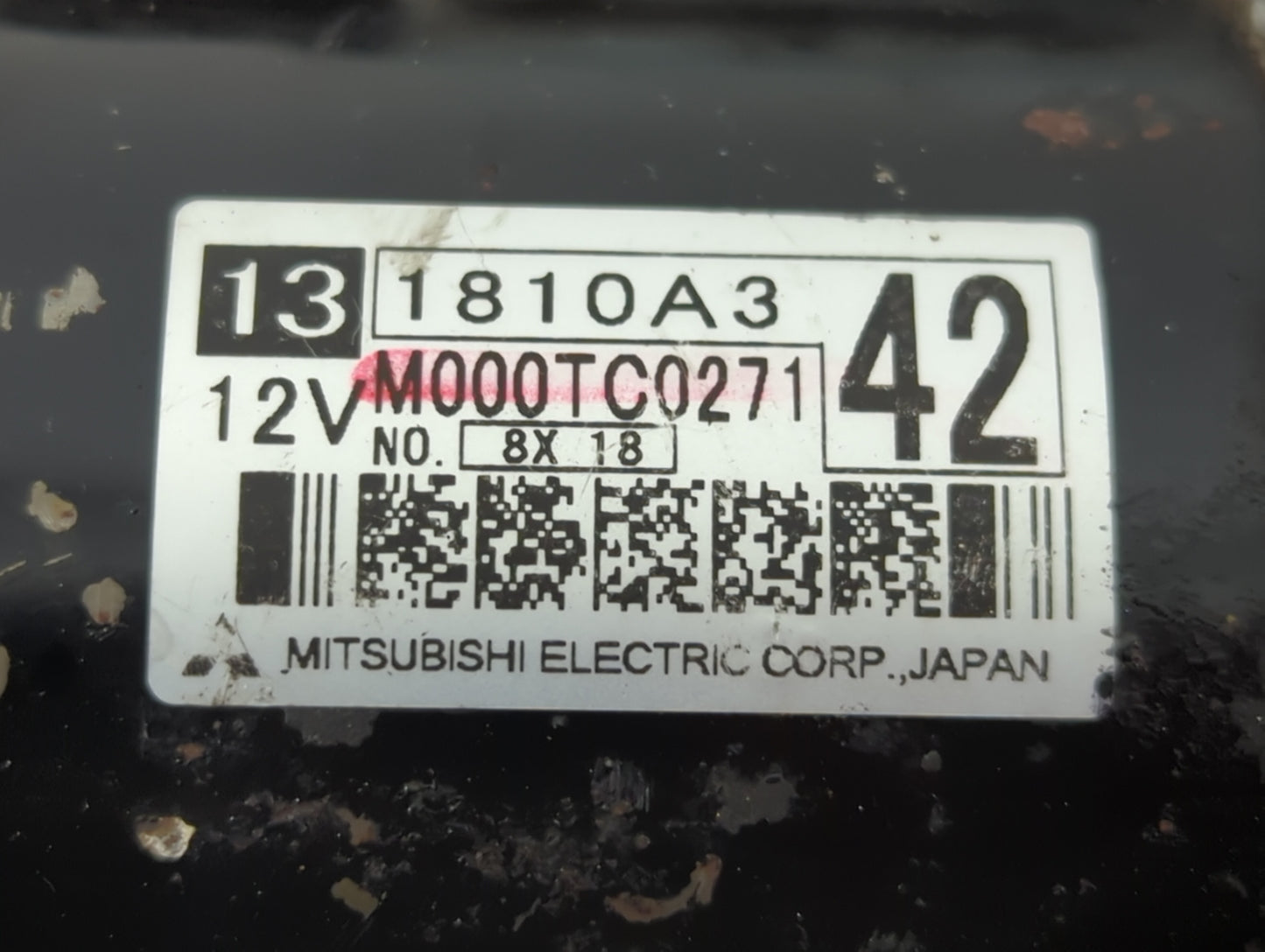 2011-2016 Mitsubishi Outlander Car Starter Motor Solenoid OEM P/N:M000TC0271 1810A3 Fits Fits 2011 2012 2013 2014 2015 2016 