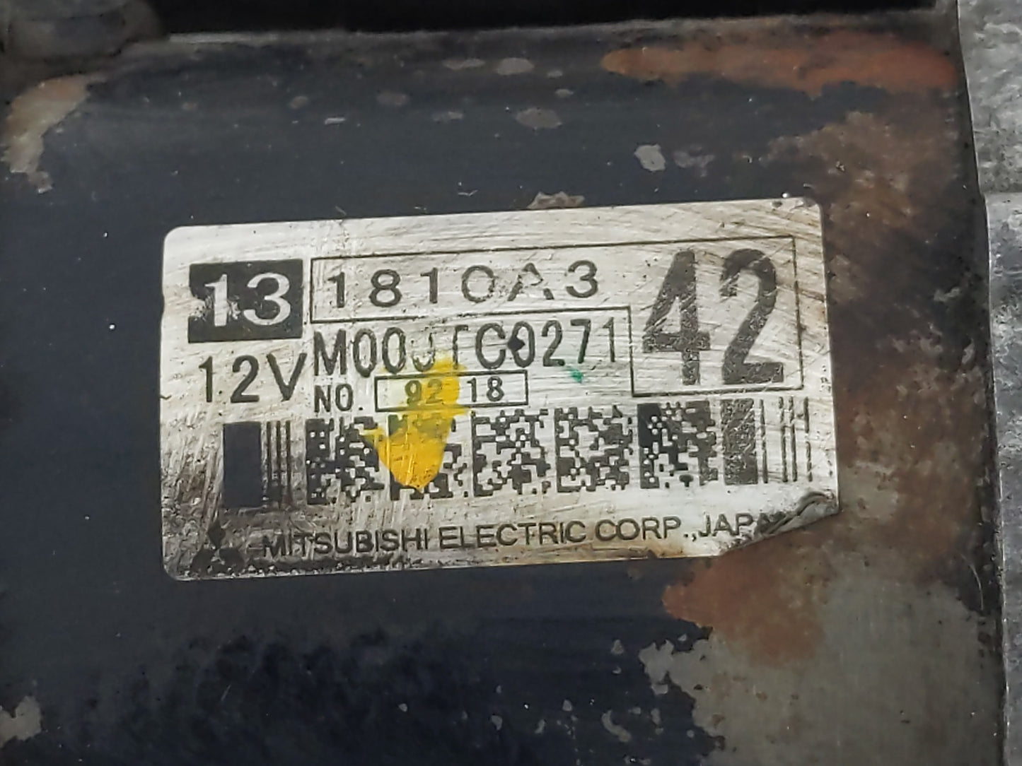 2016-2017 Mitsubishi Outlander Sport Car Starter Motor Solenoid OEM P/N:131810A3 Fits Fits 2016 2017 OEM Used Auto Parts - O