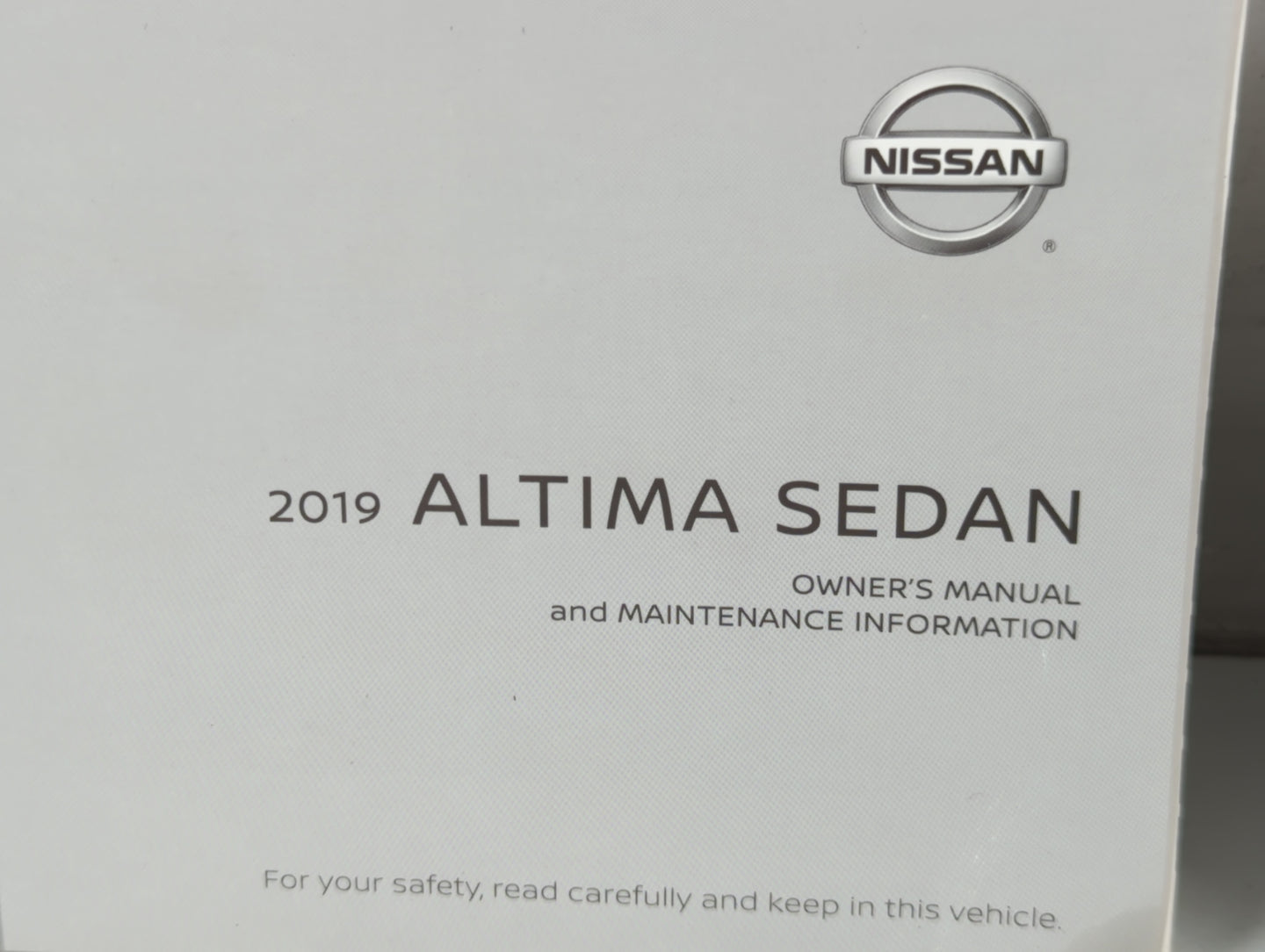 2019 Nissan Altima Owners Manual Book Guide P/N:OM19EA 0L34U0 OEM Used Auto Parts - Oemusedautoparts1.com