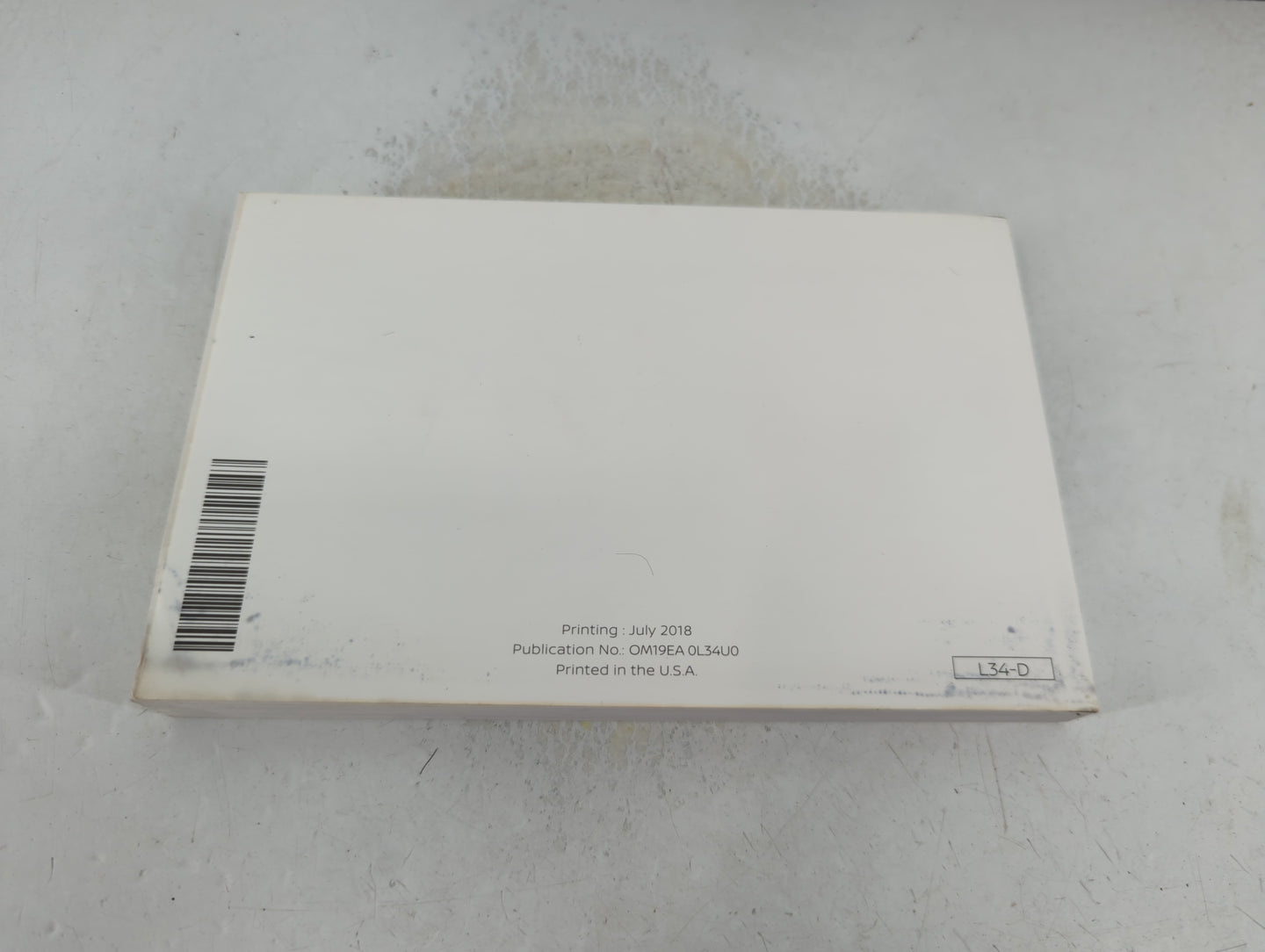 2019 Nissan Altima Owners Manual Book Guide P/N:OM19EA 0L34U0 OEM Used Auto Parts - Oemusedautoparts1.com