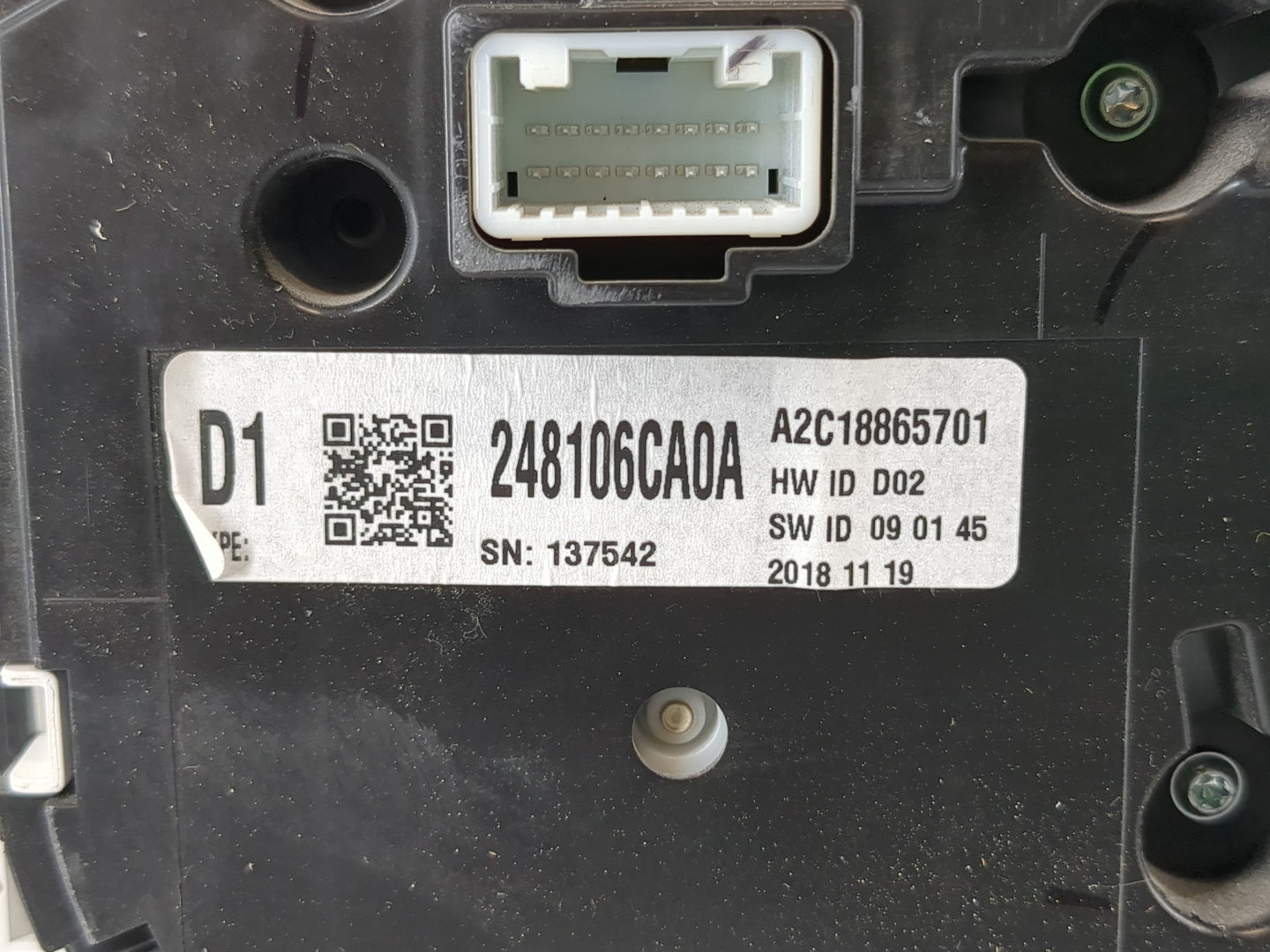 2019-2020 Nissan Altima Instrument Cluster Speedometer Gauges P/N:248106CA0A Fits Fits 2019 2020 OEM Used Auto Parts - Oemus