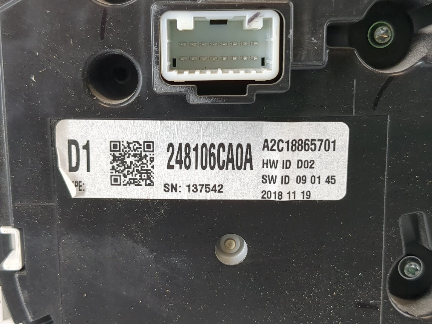 2019-2020 Nissan Altima Instrument Cluster Speedometer Gauges P/N:248106CA0A Fits Fits 2019 2020 OEM Used Auto Parts - Oemus