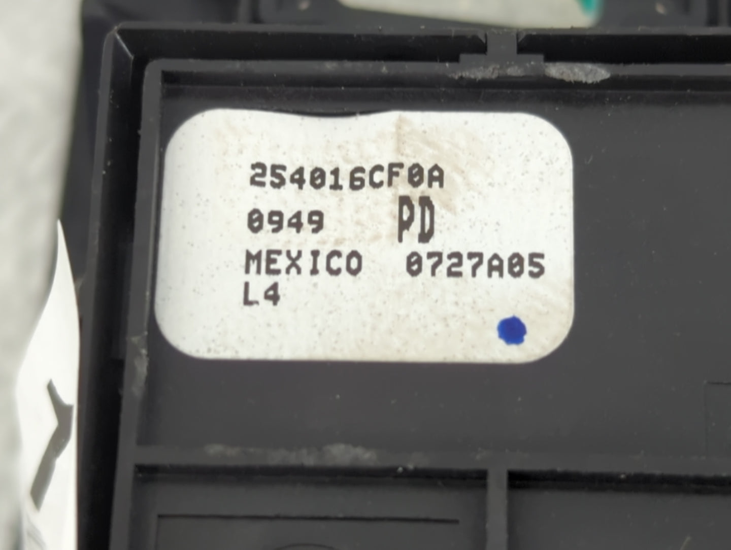 2019-2022 Nissan Altima Master Power Window Switch Replacement Driver Side Left P/N:254016CF0A Fits Fits 2019 2020 2021 2022