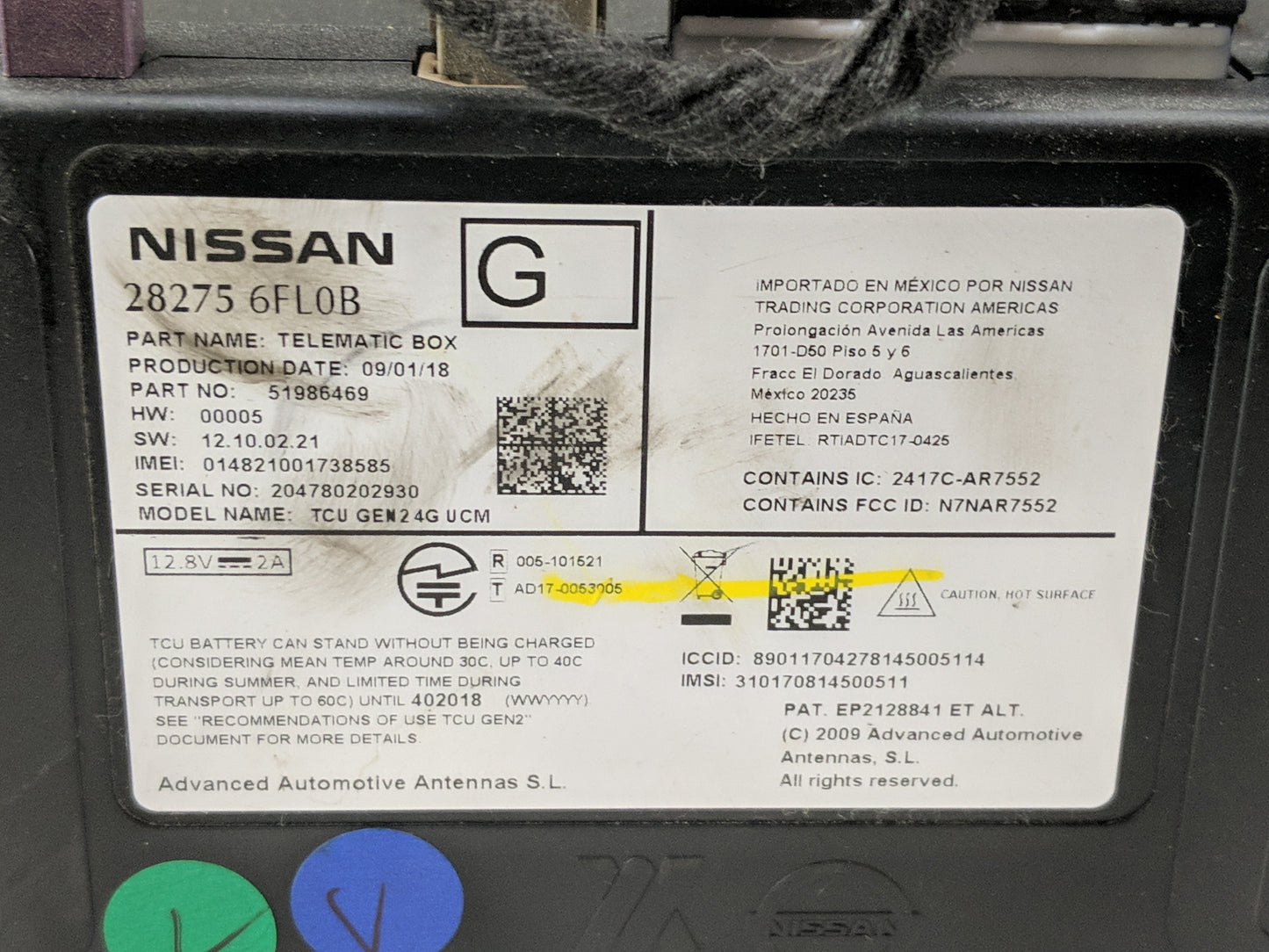2019 Nissan Altima Radio AM FM Cd Player Receiver Replacement P/N:28275 6FL0B Fits OEM Used Auto Parts - Oemusedautoparts1.c