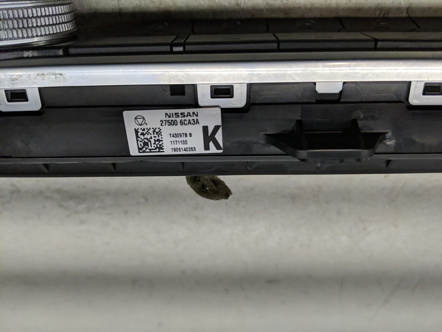 2019-2022 Nissan Altima Climate Control Module Temperature AC/Heater Replacement P/N:T43097B B 1171100 Fits OEM Used Auto Pa