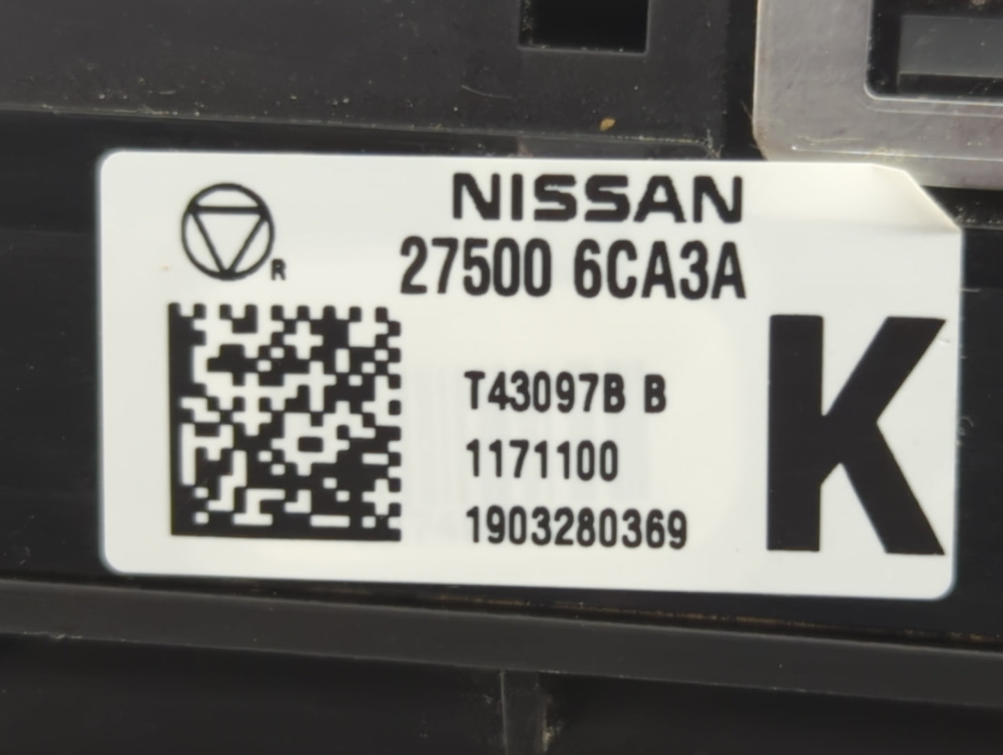 2019-2022 Nissan Altima Climate Control Module Temperature AC/Heater Replacement P/N:2500 6CA3A Fits Fits 2019 2020 2021 202
