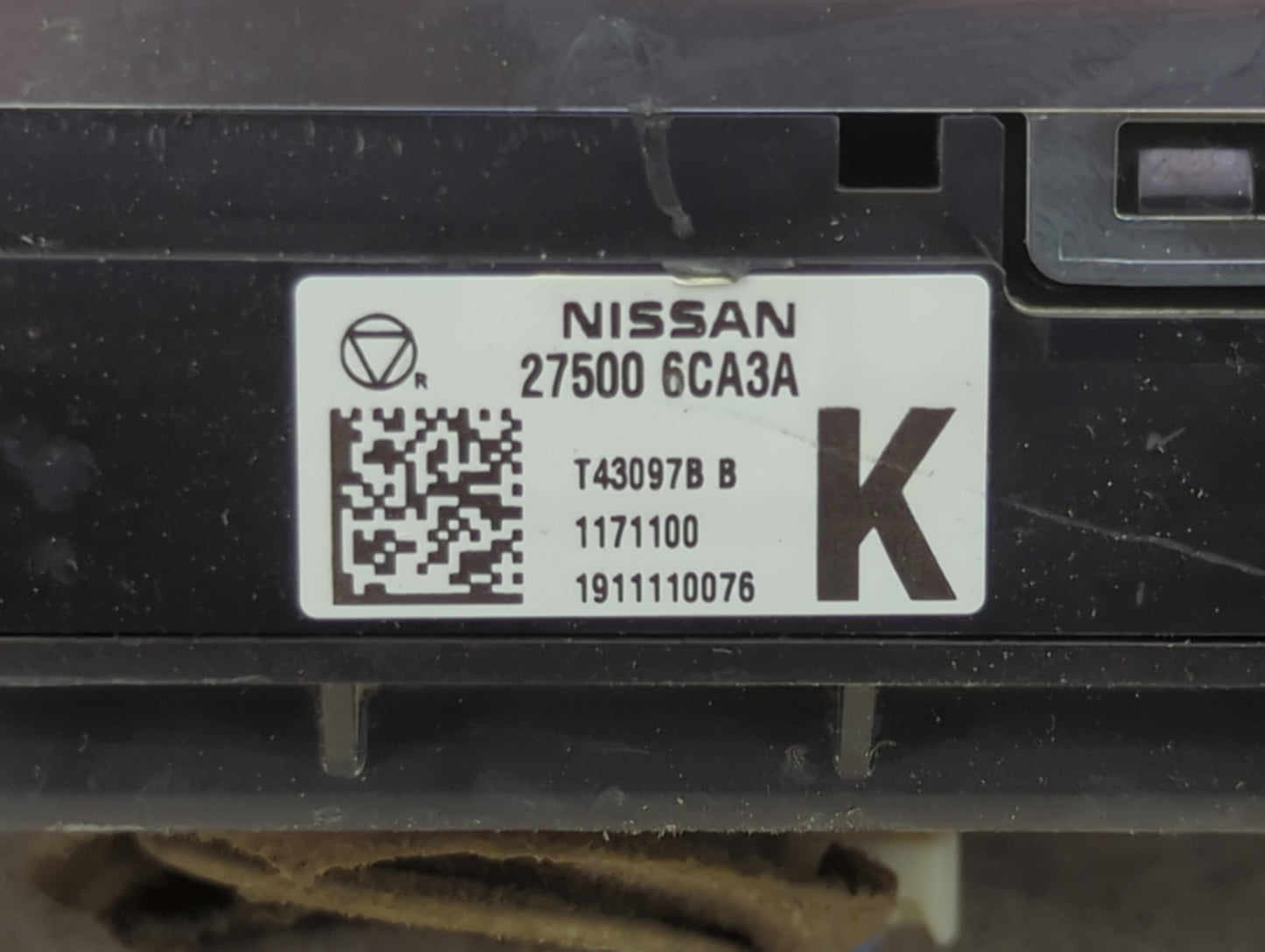 2019-2022 Nissan Altima Climate Control Module Temperature AC/Heater Replacement P/N:275006CA3A Fits Fits 2019 2020 2021 202
