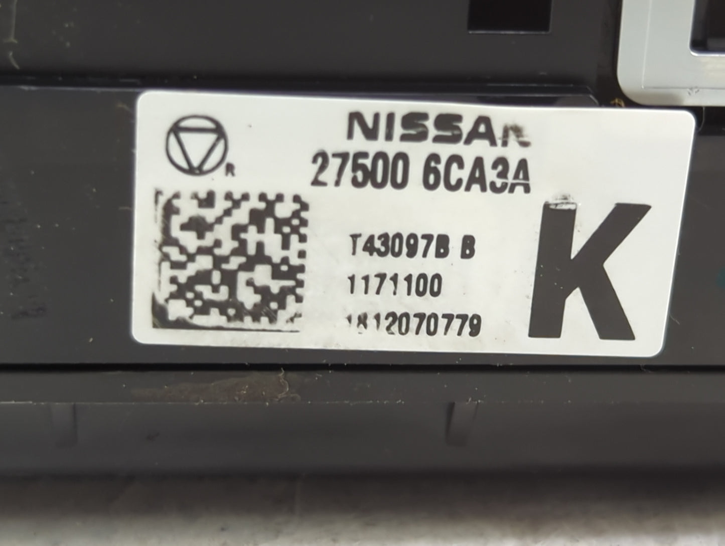 2019-2022 Nissan Altima Climate Control Module Temperature AC/Heater Replacement P/N:27500 6CA3A 275006CA3A Fits OEM Used Au
