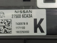 2019-2022 Nissan Altima Climate Control Module Temperature AC/Heater Replacement P/N:275006CA3A Fits Fits 2019 2020 2021 202