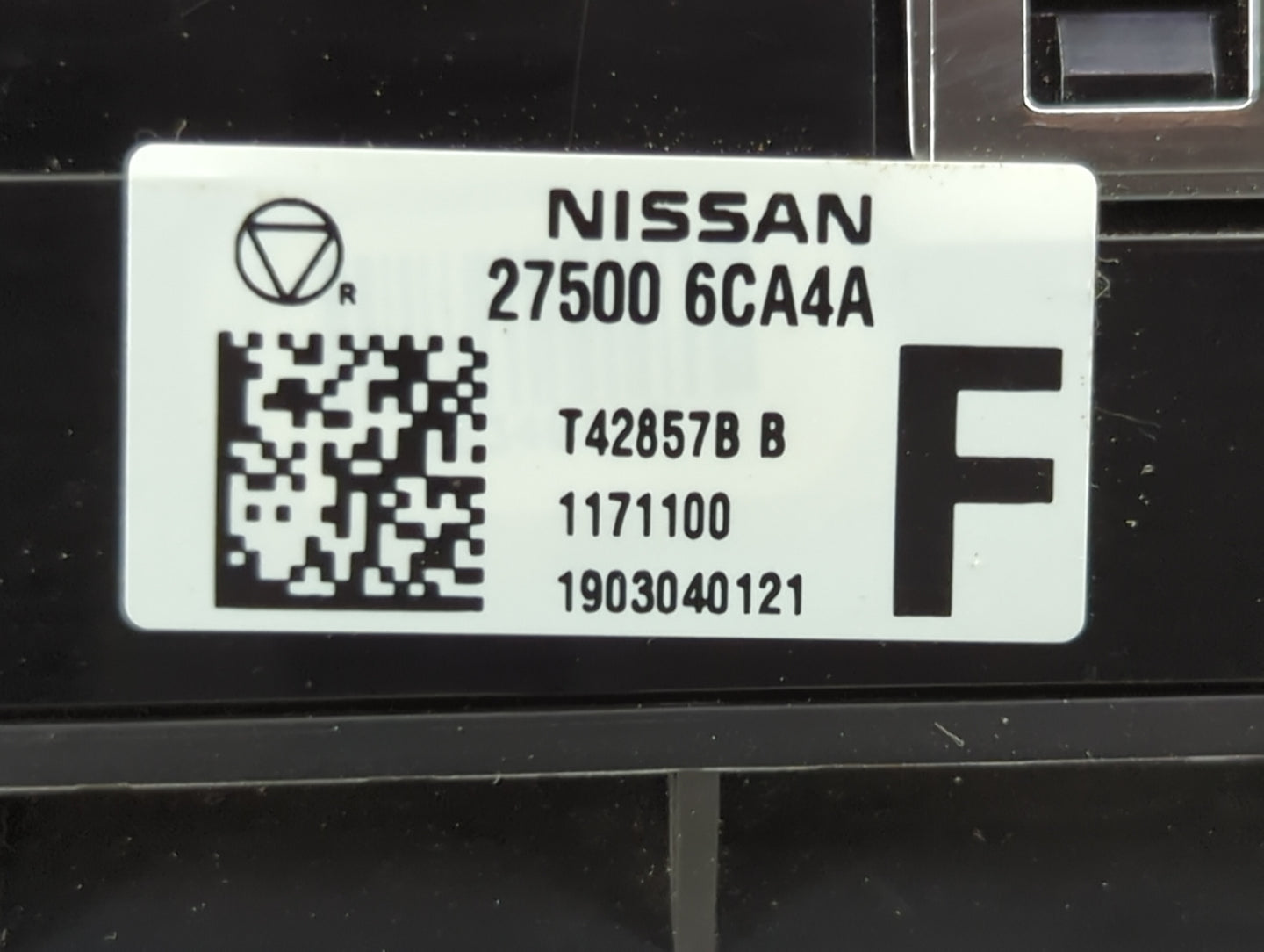 2019-2022 Nissan Altima Climate Control Module Temperature AC/Heater Replacement P/N:27500 6CA4A Fits Fits 2019 2020 2021 20