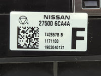 2019-2022 Nissan Altima Climate Control Module Temperature AC/Heater Replacement P/N:27500 6CA4A Fits Fits 2019 2020 2021 20