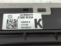 2019-2022 Nissan Altima Climate Control Module Temperature AC/Heater Replacement P/N:27500 6CA3A Fits Fits 2019 2020 2021 20