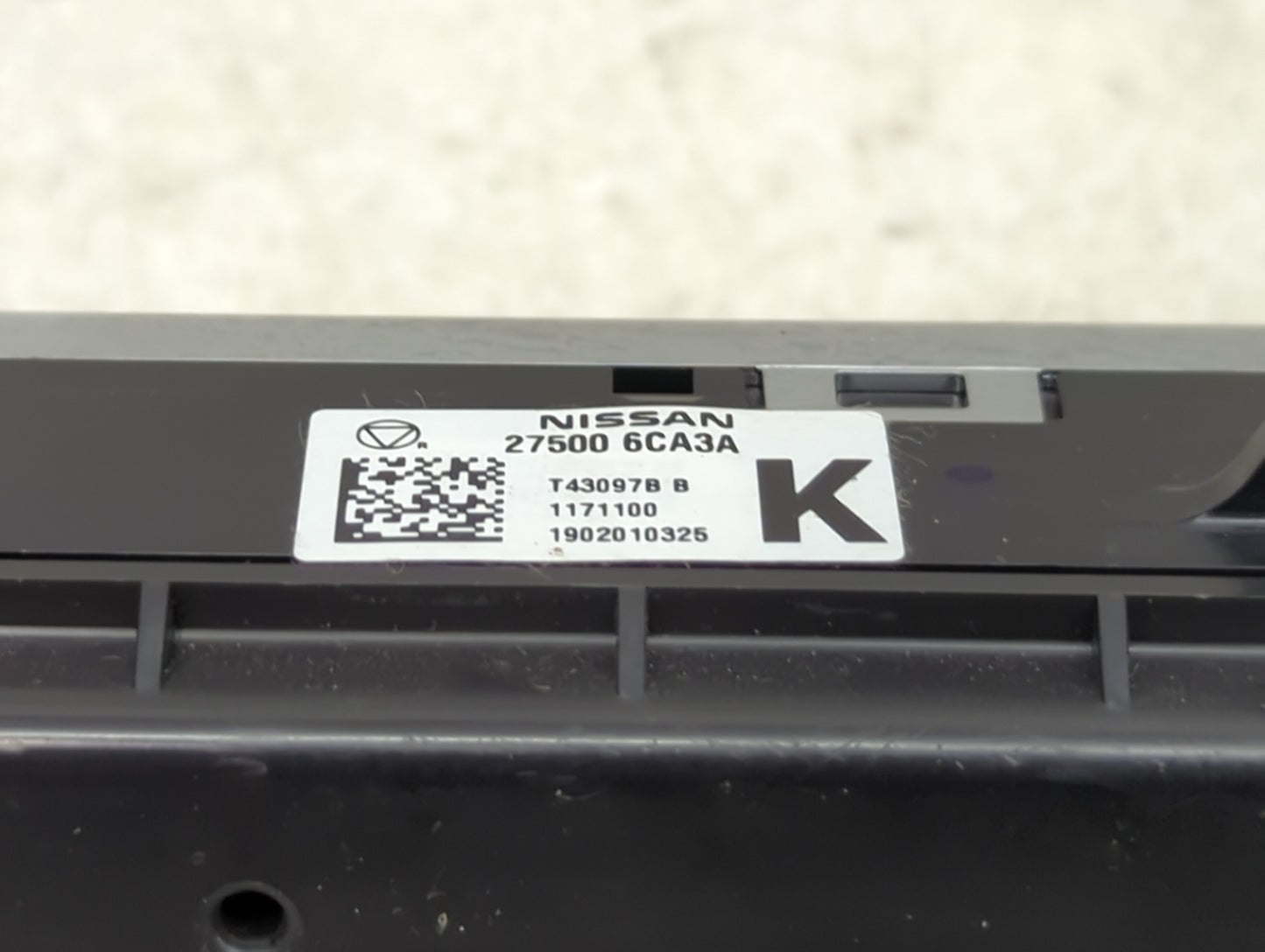 2019-2022 Nissan Altima Climate Control Module Temperature AC/Heater Replacement P/N:275006CA3A Fits Fits 2019 2020 2021 202