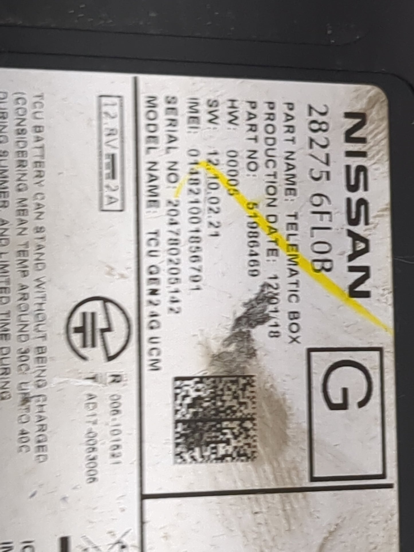Nissan Altima Telematics Control Module 28275 6fl0b|5198646b - Oemusedautoparts1.com