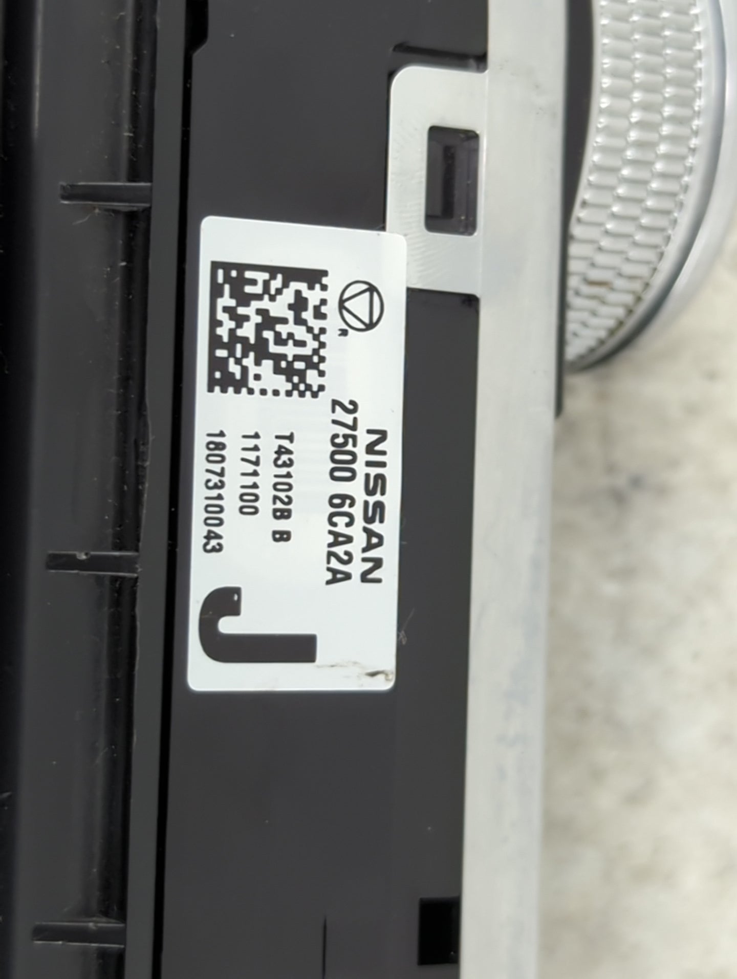 2019-2022 Nissan Altima Climate Control Module Temperature AC/Heater Replacement P/N:27500 6CA2A T43102B B Fits OEM Used Aut