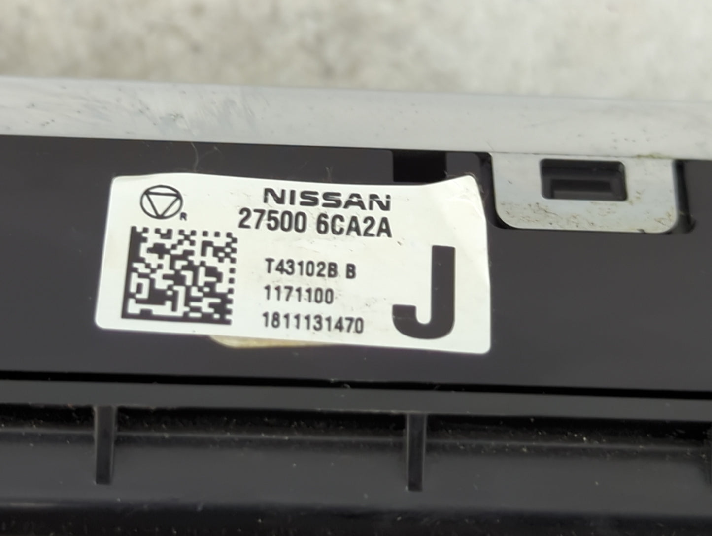 2019-2022 Nissan Altima Climate Control Module Temperature AC/Heater Replacement P/N:27500 6CA2A Fits Fits 2019 2020 2021 20