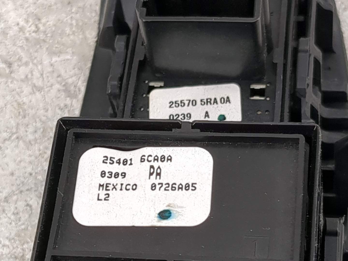2019-2022 Nissan Altima Master Power Window Switch Replacement Driver Side Left P/N:25401 6CA0A 25570 5RA 0A Fits OEM Used A