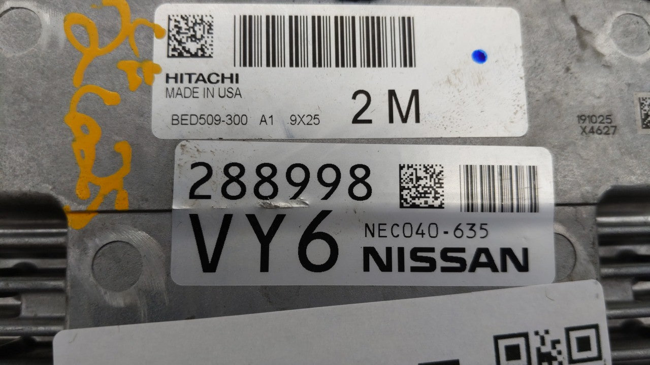 2019 Nissan Altima PCM Engine Control Computer ECU ECM PCU OEM P/N:NEC041-056 BED509-300, NEC039-657, NEC039-660 Fits OEM Us