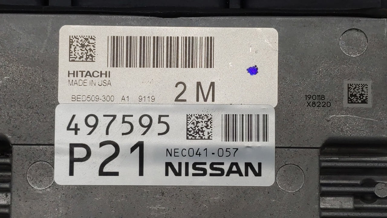 2019 Nissan Altima PCM Engine Control Computer ECU ECM PCU OEM P/N:BED509-300 A1 NEC041-056, BED509-300, NEC039-657 Fits OEM