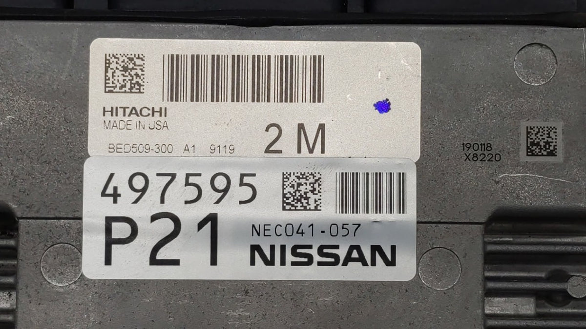 2019-2022 Nissan Altima PCM Engine Control Computer ECU ECM PCU OEM P/N:BED509-300 A1 NEC041-056 Fits 2019 2020 2021 2022 OE